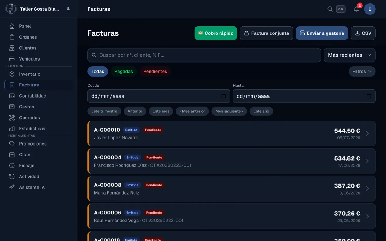 Facturación VeriFactu